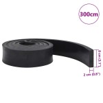 vidaXL Margine de cauciuc pentru plug de zăpadă negru 300x8x2 cm