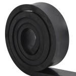vidaXL Margine de cauciuc pentru plug de zăpadă negru 300x10x2 cm