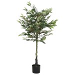 vidaXL Ficus artificial 480 de frunze 130 cm verde vidaXL Ficus artificial 480 de frunze 130 cm verde