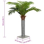 vidaXL Palmier artificial 12 frunze 150 cm verde vidaXL Palmier artificial 12 frunze 150 cm verde