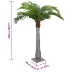vidaXL Palmier artificial 15 frunze 200 cm verde vidaXL Palmier artificial 15 frunze 200 cm verde
