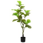 vidaXL Ficus artificial 30 de frunze 125 cm verde vidaXL Ficus artificial 30 de frunze 125 cm verde