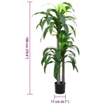 vidaXL Copac artificial Dracaena 36 de frunze 180 cm verde