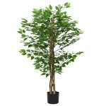 vidaXL Plantă Ficus artificială 788 frunze 120 cm verde vidaXL Plantă Ficus artificială 788 frunze 120 cm verde