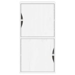 vidaXL Dulap lateral „ODDA” alb 40x24x79 cm, lemn masiv de pin vidaXL Dulap lateral „ODDA” alb 40x24x79 cm, lemn masiv de pin
