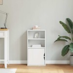 vidaXL Dulap lateral „ODDA” alb 40x24x79 cm, lemn masiv de pin vidaXL Dulap lateral „ODDA” alb 40x24x79 cm, lemn masiv de pin