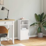 vidaXL Dulap lateral „ODDA” alb 40x24x79 cm, lemn masiv de pin vidaXL Dulap lateral „ODDA” alb 40x24x79 cm, lemn masiv de pin