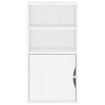 vidaXL Dulap lateral „ODDA” alb 40x24x79 cm, lemn masiv de pin vidaXL Dulap lateral „ODDA” alb 40x24x79 cm, lemn masiv de pin