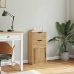 vidaXL Dulap lateral cu sertare „ODDA” 40x24x79 cm lemn masiv de pin