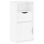 vidaXL Dulap lateral cu sertar „ODDA” alb 40x24x79cm lemn masiv de pin vidaXL Dulap lateral cu sertar „ODDA” alb 40x24x79cm lemn masiv de pin