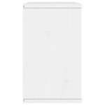 vidaXL Dulap TV „ODDA” alb 79x24x40 cm din lemn masiv de pin