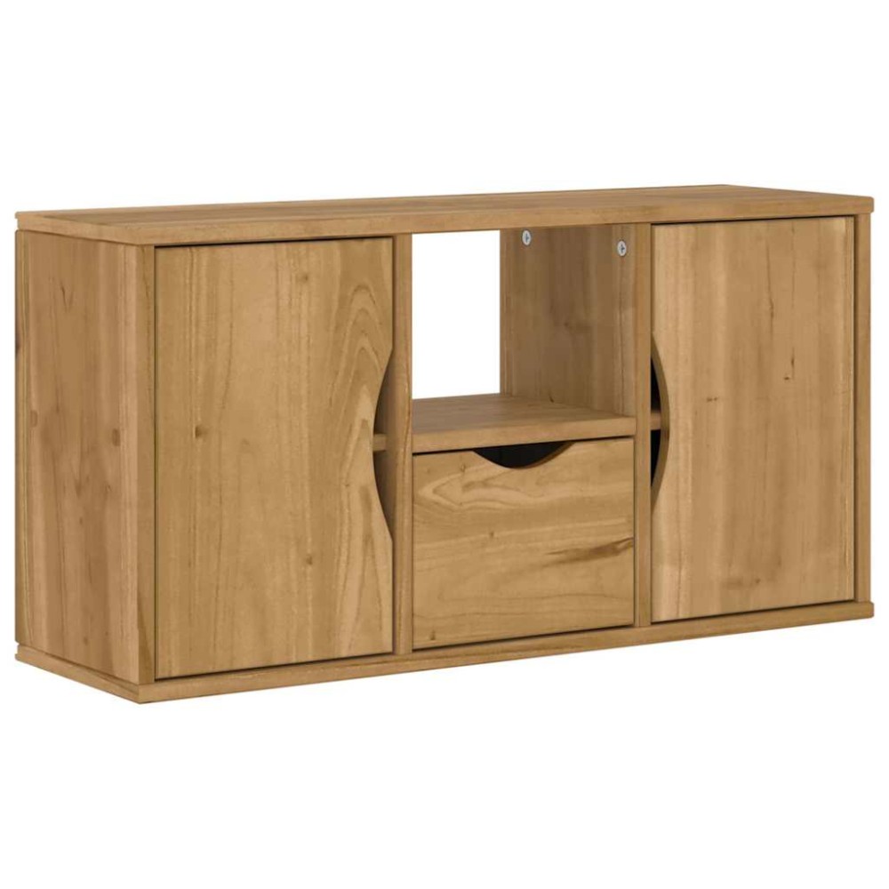 vidaXL Dulap TV cu sertar „ODDA” 79x24x40 cm lemn masiv de pin