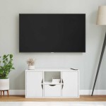 vidaXL Dulap TV cu sertar „ODDA” alb 79x24x40 cm lemn masiv de pin vidaXL Dulap TV cu sertar „ODDA” alb 79x24x40 cm lemn masiv de pin