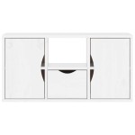 vidaXL Dulap TV cu sertar „ODDA” alb 79x24x40 cm lemn masiv de pin vidaXL Dulap TV cu sertar „ODDA” alb 79x24x40 cm lemn masiv de pin