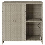 vidaXL Dulap de depozitare Gri deschis 100 x 36 x 102cm Ratan vidaXL Dulap de depozitare Gri deschis 100 x 36 x 102cm Ratan