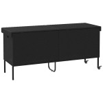 vidaXL Ladă depozitare de grădină cu roți negru 160x55x75 cm poliratan vidaXL Ladă depozitare de grădină cu roți negru 160x55x75 cm poliratan