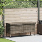 vidaXL Ladă depozitare de grădină cu roți, gri 160x55x75 cm poliratan vidaXL Ladă depozitare de grădină cu roți, gri 160x55x75 cm poliratan
