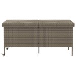 vidaXL Ladă depozitare de grădină cu roți, gri 160x55x75 cm poliratan vidaXL Ladă depozitare de grădină cu roți, gri 160x55x75 cm poliratan