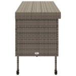 vidaXL Ladă depozitare de grădină cu roți, gri 160x55x75 cm poliratan vidaXL Ladă depozitare de grădină cu roți, gri 160x55x75 cm poliratan