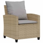 vidaXL Set canapele de grădină, 4 piese, cu perne, bej, poliratan vidaXL Set canapele de grădină, 4 piese, cu perne, bej, poliratan