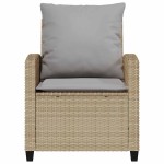vidaXL Set canapele de grădină, 4 piese, cu perne, bej, poliratan vidaXL Set canapele de grădină, 4 piese, cu perne, bej, poliratan