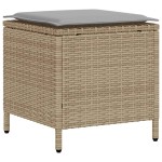 vidaXL Set canapele de grădină, 4 piese, cu perne, bej, poliratan vidaXL Set canapele de grădină, 4 piese, cu perne, bej, poliratan