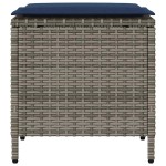 vidaXL Set canapea de grădină cu perne, 4 piese, gri, poliratan vidaXL Set canapea de grădină cu perne, 4 piese, gri, poliratan
