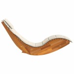 vidaXL Șezlong balansoar cu pernă, lemn masiv de acacia vidaXL Șezlong balansoar cu pernă, lemn masiv de acacia