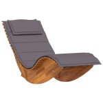vidaXL Șezlong balansoar cu pernă, lemn masiv de acacia vidaXL Șezlong balansoar cu pernă, lemn masiv de acacia