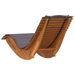 vidaXL Șezlong balansoar cu pernă, lemn masiv de acacia vidaXL Șezlong balansoar cu pernă, lemn masiv de acacia