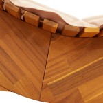 vidaXL Șezlong balansoar cu pernă, lemn masiv de acacia vidaXL Șezlong balansoar cu pernă, lemn masiv de acacia
