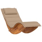 vidaXL Șezlong balansoar cu pernă, lemn masiv de acacia vidaXL Șezlong balansoar cu pernă, lemn masiv de acacia