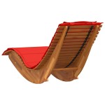 vidaXL Șezlong balansoar cu pernă, lemn masiv de acacia vidaXL Șezlong balansoar cu pernă, lemn masiv de acacia