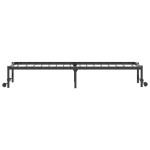 vidaXL Cadru de pat fără saltea Pliabil Negru 75x190 cm Oțel