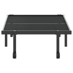 vidaXL Cadru de pat fără saltea Pliabil Negru 80x200 cm Oțel