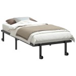vidaXL Cadru de pat fără saltea Pliabil Negru 90x190 cm Oțel vidaXL Cadru de pat fără saltea Pliabil Negru 90x190 cm Oțel