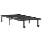 vidaXL Cadru de pat fără saltea Pliabil Negru 90x190 cm Oțel vidaXL Cadru de pat fără saltea Pliabil Negru 90x190 cm Oțel