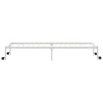 vidaXL Cadru de pat fără saltea pliabil alb 107x203 cm oțel
