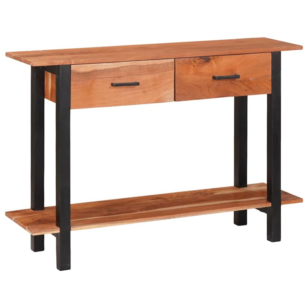 vidaXL Masă de consolă Maro 110 x 30 x 75 cm lemn masiv de acacia