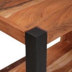 vidaXL Raft pentru cărți Maro 70 x 30 x 110 cm Lemn masiv de acacia