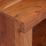 vidaXL Raft pentru cărți Maro 50 x 30 x 40 cm Lemn masiv de acacia