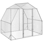 vidaXL Pui de găină 2,5x2x2,25 m Oțel galvanizat vidaXL Pui de găină 2,5x2x2,25 m Oțel galvanizat