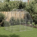 vidaXL Pui de găină 2,5x2x2,25 m Oțel galvanizat vidaXL Pui de găină 2,5x2x2,25 m Oțel galvanizat