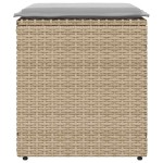 vidaXL Scaune de grădină cu perne 2 buc Bej 40x40x43 cm Poly Ratan vidaXL Scaune de grădină cu perne 2 buc Bej 40x40x43 cm Poly Ratan