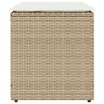 vidaXL Scaune de grădină cu perne 2 buc Bej 40x40x43 cm Poly Ratan vidaXL Scaune de grădină cu perne 2 buc Bej 40x40x43 cm Poly Ratan