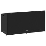 vidaXL Ladă de depozitare de grădină, negru, 110x50x58 cm, poliratan vidaXL Ladă de depozitare de grădină, negru, 110x50x58 cm, poliratan