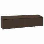 vidaXL Cutie de depozitare de grădină maro 220x50x58 cm Poly Ratan vidaXL Cutie de depozitare de grădină maro 220x50x58 cm Poly Ratan