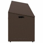 vidaXL Cutie de depozitare de grădină maro 220x50x58 cm Poly Ratan vidaXL Cutie de depozitare de grădină maro 220x50x58 cm Poly Ratan