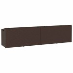 vidaXL Cutie de depozitare de grădină maro 220x50x58 cm Poly Ratan vidaXL Cutie de depozitare de grădină maro 220x50x58 cm Poly Ratan