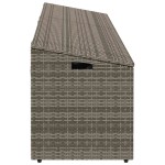 vidaXL Cutie de depozitare de grădină gri 220x50x58 cm Poly Ratan vidaXL Cutie de depozitare de grădină gri 220x50x58 cm Poly Ratan